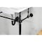 Kingston Brass 24Inch Console Sink with Brass Legs 4Inch, 3 Hole, WhiteMatte Black KVPB24187W4MB - alternate 2